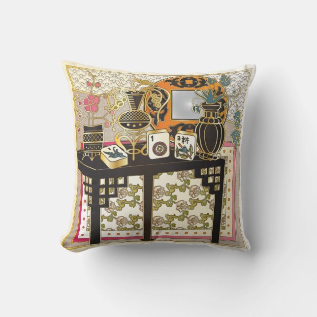 Mah Jongg Table Kissen (Vorderseite)