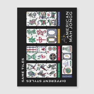 Mah Jongg Tiles gleich Magnetkarte