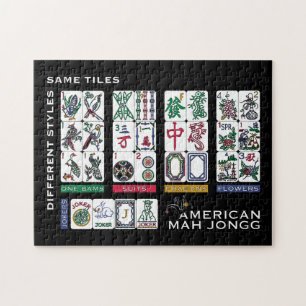 Mah Jongg Tiles gleich Puzzle