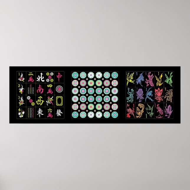 Mah Jongg Tiles Poster (Vorne)