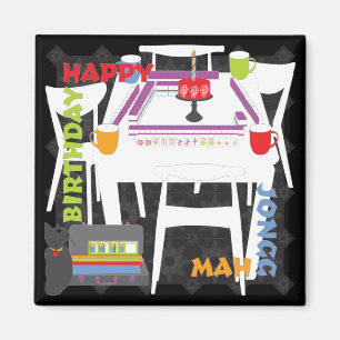 Mah Jongg Tiles und Table Magnet
