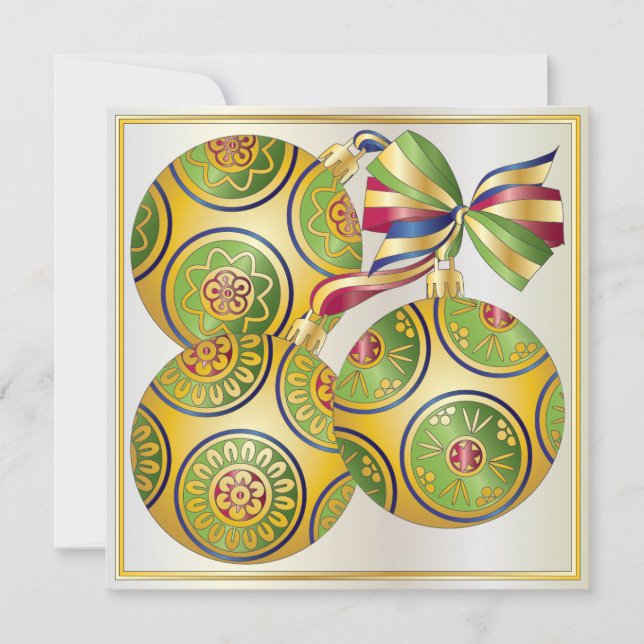 Mah Jongg Weihnachtsschmuck Einladung/Karte Einladung (Vorderseite)