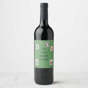 Mah Jongg Wine Label Weinetikett