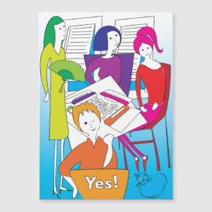 Mah Jongg Yes Magnet Card