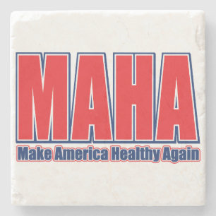 MAHA: Amerika wieder gesund machen Steinuntersetzer