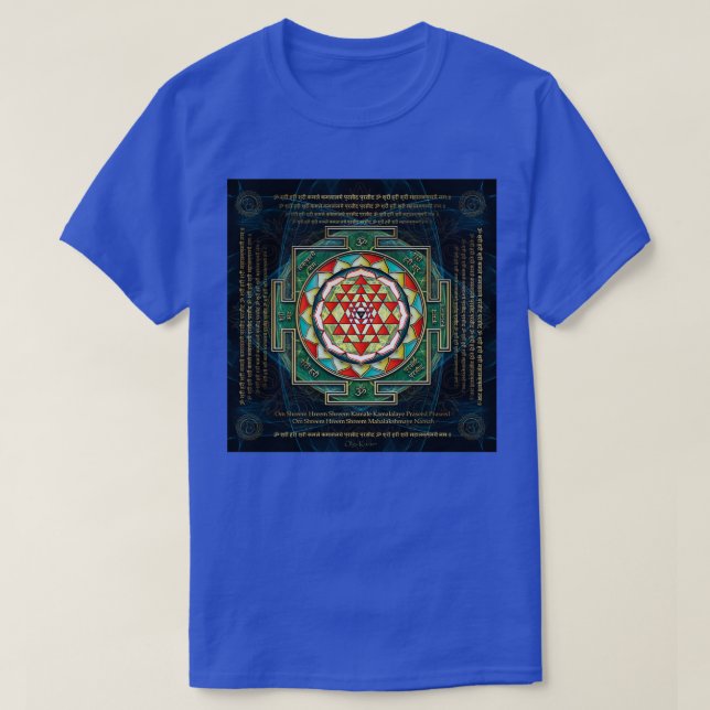 Maha Lakshmi Laxmi Mantra amp Shri Yantra Wealth G T-Shirt (Design vorne)
