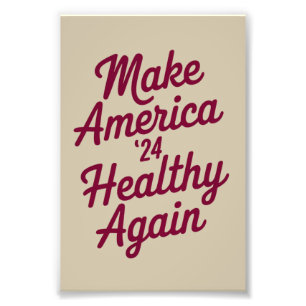 MAHA Mach Amerika wieder gesund Patriotisch Fotodruck
