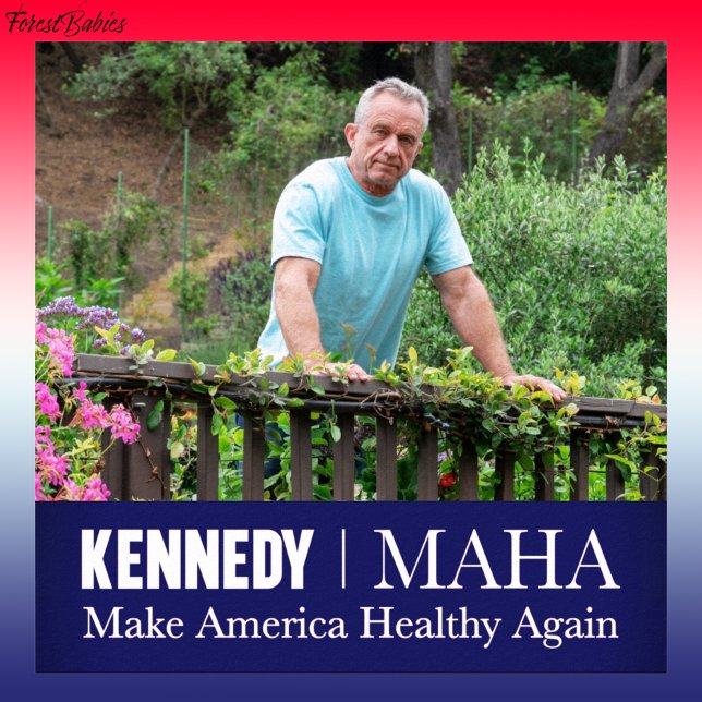 MAHA macht Amerika wieder gesund Kennedy Garden 🇺 Poster (MAHA Make America Healthy Again RFK USA Downloadable Robert F Kennedy jr Patriotic Bobby Poster 🇺🇸)
