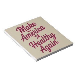 MAHA macht Amerika wieder gesund patriotisch Notizblock