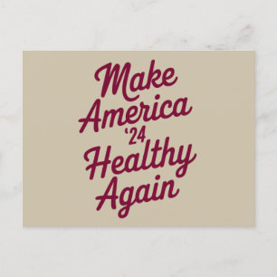 MAHA macht Amerika wieder gesund patriotisch Postkarte