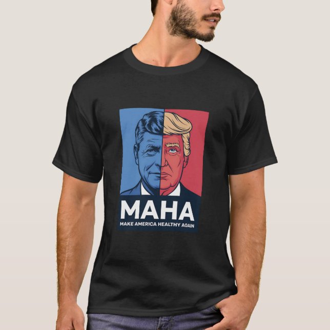 MAHA macht Amerika wieder gesund, Trump 2024 T-Shirt (Vorderseite)