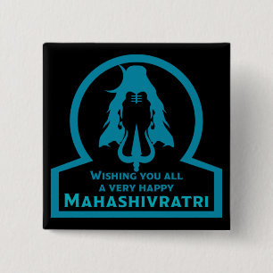 Maha Shivratri - Happy Maha Shivratri Two-Tone Co Button