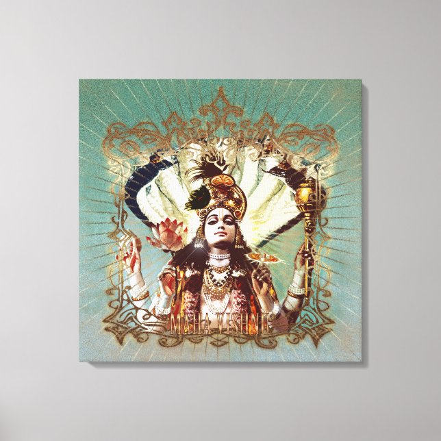 MAHA VISHNU - Wrapped Canvas Leinwanddruck (Vorderseite)