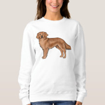 Mahagoni-Rot Golden Retriever Süßer Cartoon-Hund