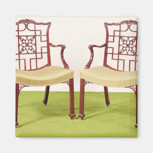 Mahagoniholz aus Chippendale Magnet