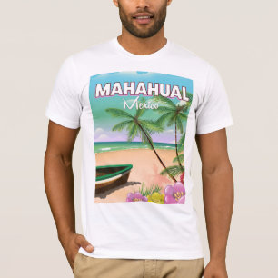 Mahahual Mexikos Strandposter T-Shirt