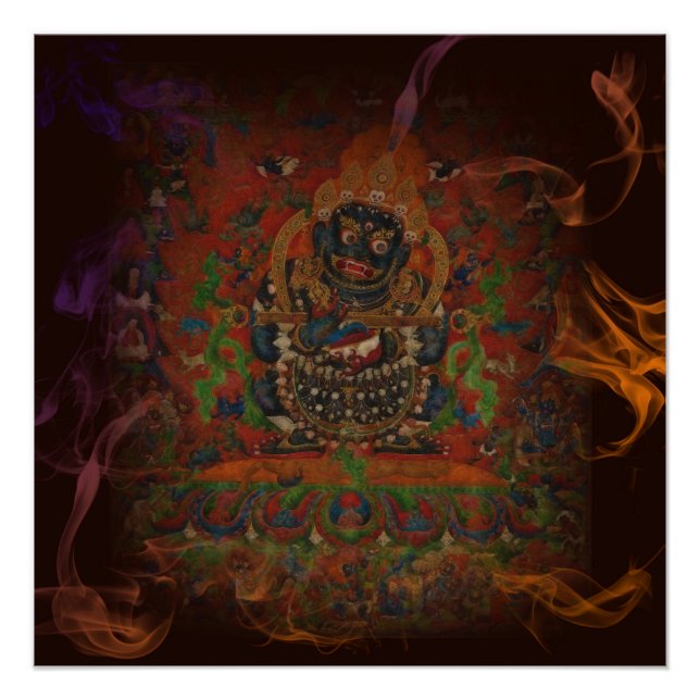 Mahakala aus dem tibetischen Buddhismus Poster (Vorderseite)