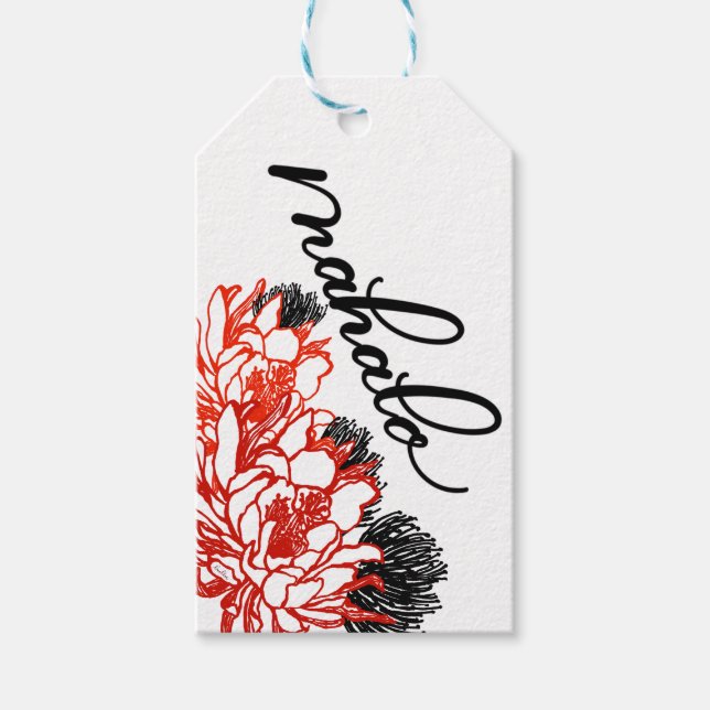 Mahalo Aloha Gift Tags Geschenkanhänger (Vorderseite)