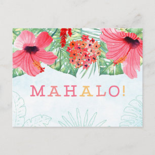 Mahalo Dankeschön Karte, Mahalo-Karte Postkarte