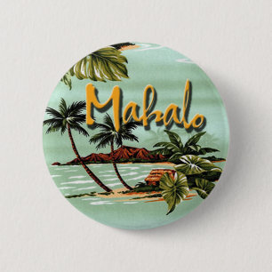 Mahalo hawaiische Insel Button