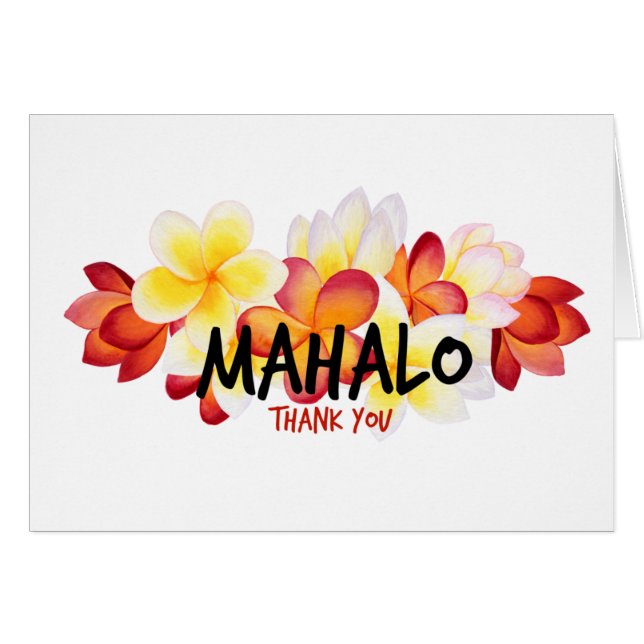 Mahalo Plumeria (Vorderseite (Horizontal))