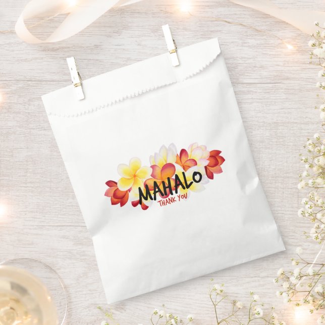 Mahalo Plumeria Geschenktütchen (Ausgeschnitten)
