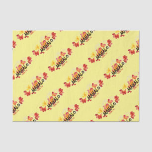 Mahalo Plumeria Seidenpapier