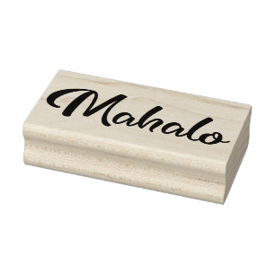 Mahalo - script1 gummistempel