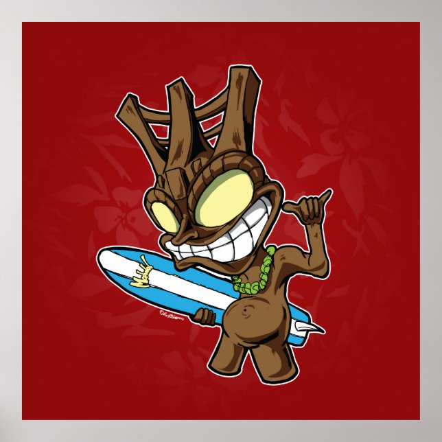 Mahalo Tiki Poster (Vorne)