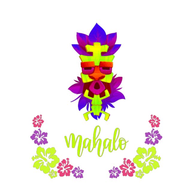 Mahalo Tiki Style T-Shirt (Von Creator hochgeladen)