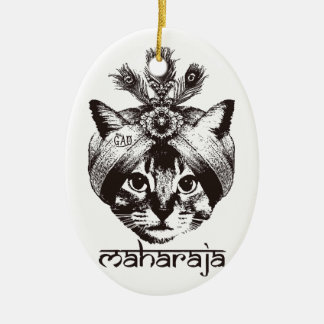 Maharaja Cat Keramik Ornament