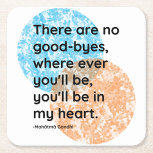 Mahatma Gandhi Heart Quotes Rechteckiger Pappuntersetzer