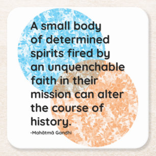 Mahatma Gandhi History Quotes Rechteckiger Pappuntersetzer