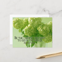 Mahatma Gandhi Inspiration Zitat "Be the change"