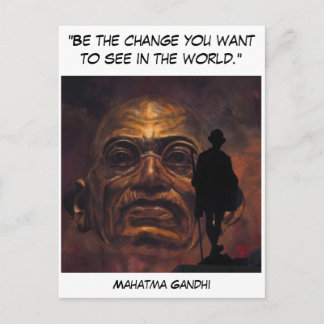 Mahatma Gandhi Postkarte