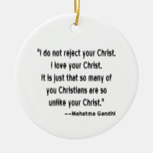 Mahatma Gandhi über Christen Keramik Ornament