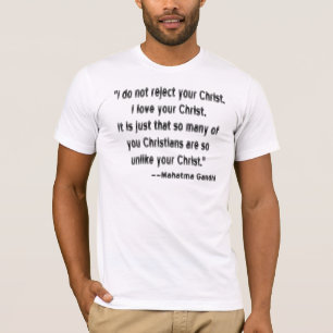 Mahatma Gandhi über Christen T-Shirt