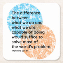 Mahatma Gandhi Wir sind Zitate