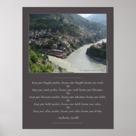 Mahatma Gandhi Wisdom Zitat Poster