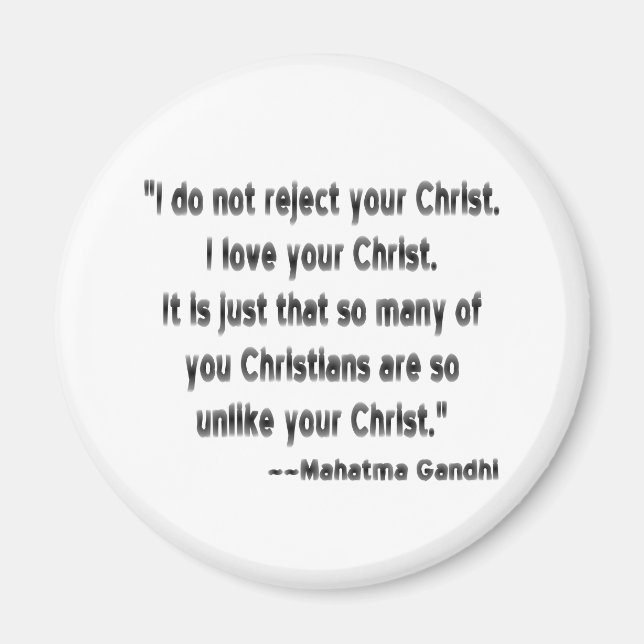 Mahatma Gandhi zu den Christen Magnet (Vorne)