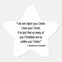 Mahatma Gandhi zu den Christen