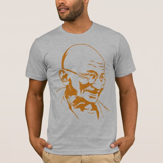 Mahatma- Gandhiporträt-T - Shirt (Vorderseite)