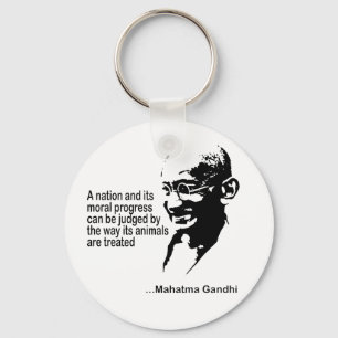 Mahatma Gandhitierrechte Schlüsselanhänger