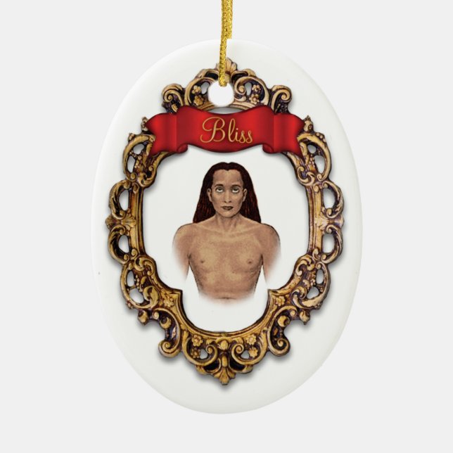 Mahavatar Babaji Glücks-Verzierung Keramikornament (Vorne)