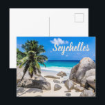 Mahe Seychelles Carana Beach Geschenk Feiertagspostkarte<br><div class="desc">Das Mahe Seychelles Carana Beach ist ein Souvenir- oder Geschenksgeschenk für Reisende.</div>