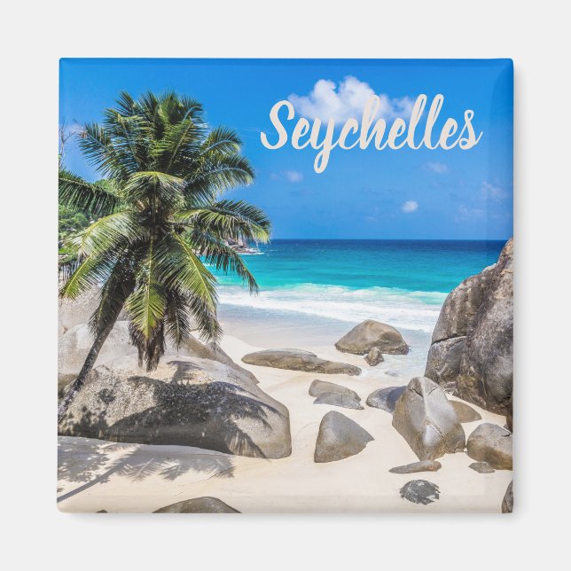 Mahe Seychelles Carana Beach Geschenk Magnet (Vorne)