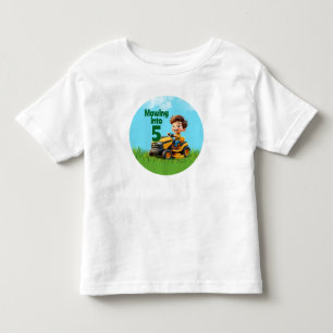 Mähen mit dem Rasenmäher-Geburtstag Kleinkind T-shirt