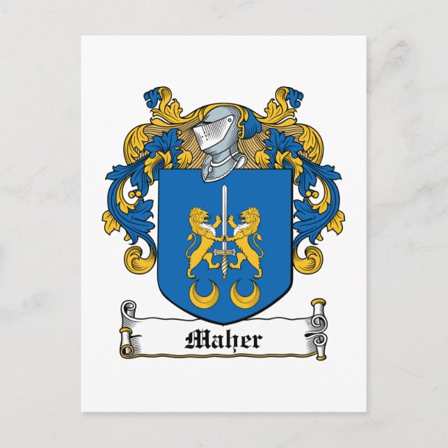 Maher Familienwappen Postkarte (Vorderseite)