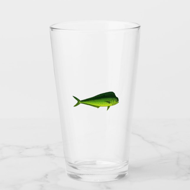 Mahi Mahi - Dolphin Fish - Dorado Glas (Vorderseite)