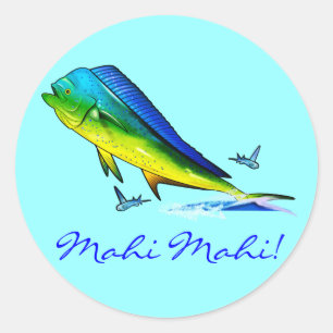 Mahi Mahi Runder Aufkleber